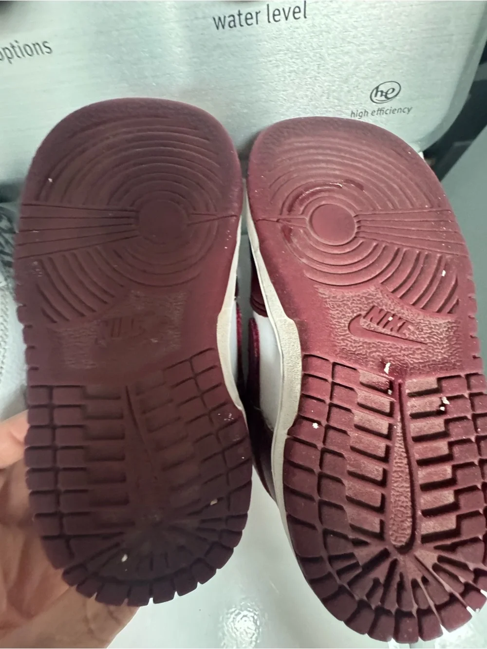 Nike Maroon and White Low-Top Sneaker Toddler 5.5